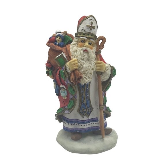 Bronson Collectibles Sinter Klaas From Holland 4" Old World Santa 1995 Signed - Picture 1 of 5